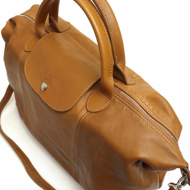 エッセンシャルズ ロンシャン Longchamp 牛革 ハンドバッグ Le Pliage Cuir ル プリアージュ キュイール 2way ショルダーバッグ レディース 新しいコレクション Theblindtigerslidell Com