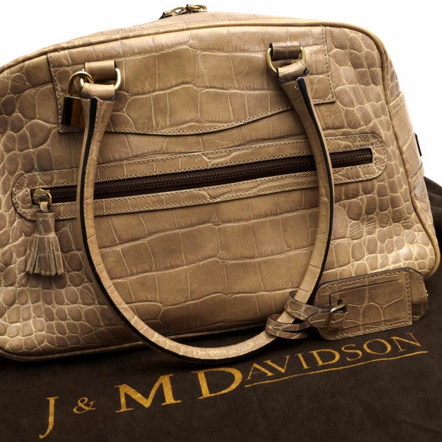 ○J＆Mデヴィッドソン J＆M DAVIDSON 牛革 カウレザー ハンドバッグ VIVI クロコ型押し ミニボストン 肩掛け ワンショルダーバッグ  中古の通販はau PAY マーケット - ブランディング | au PAY マーケット－通販サイト