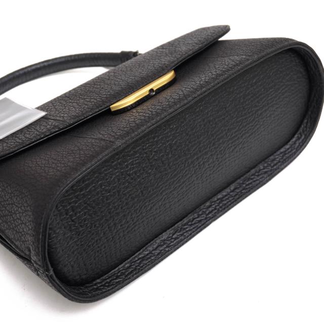 ○JRA認定 鮫革 シャークスキン ハンドバッグ M-3215 フラップ式