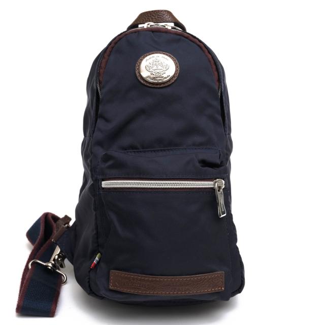 ○オロビアンコ orobianco 伊リモンタナイロン 牛革 ショルダーバッグ ZANKINO-Z8 ボディバッグ メンズ 【中古】 中古 ○オロビアンコ orobianco 伊リモンタナイロン 牛革 ショルダーバッグ