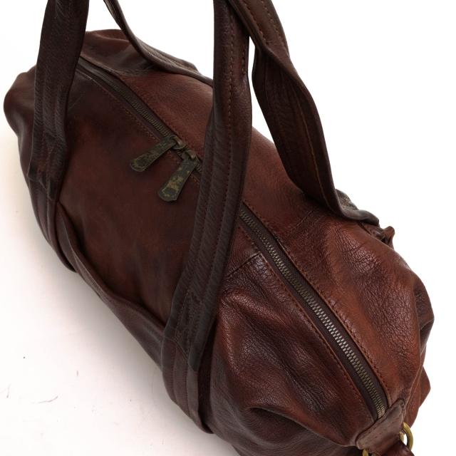 【良品】dan genten ゲンテン レザーボストンバッグ ゴートヌメ 山羊革 良品】dan genten ゲンテン レザーボストンバッグ ゴートヌメ