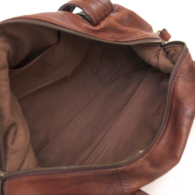 ○ゲンテン genten dan ダン 山羊革 ゴートヌメ ボストンバッグ 100174