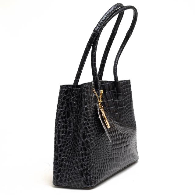 ○鎌倉高野 Takano シャイニングエナメルレザー 牛革 ハンドバッグ