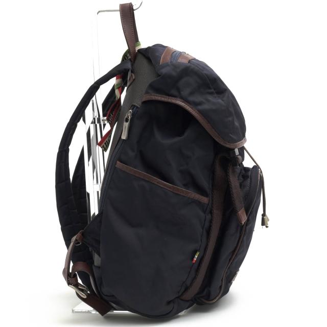 ○オロビアンコ orobianco SAC'S BAR サックスバー別注 伊リモンタ社ナイロン 牛革 リュック IDOLO S-Z8 NYLON バックパック デイ  中古 ○オロビアンコ orobianco SAC'S BAR サックスバー別注 伊リモンタ社