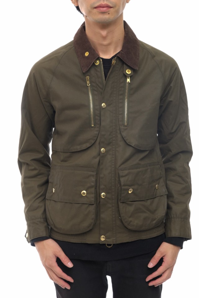 ○マーカ marka ブリティッシュ ミラレーン社オイルドコットン ブルゾン A12C-11BL02C OUTDOORSMAN SHORT  ブリティッシュ ミラレー 中古｜au PAY マーケット