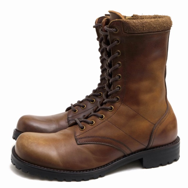 ○ナンバーナイン NUMBER (N)INE 2008 復刻モデル レースアップブーツ F13-NF004 ARMY BOOTS コンバットブーツ  サイドジップ メン 中古の通販はau PAY マーケット - ブランディング | au PAY マーケット－通販サイト