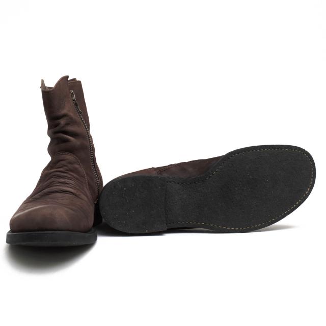 ○ミスターオリーブ MR.OLIVE ヌバックレザー 牛革 ペコスブーツ ME532 サイドジップ プレーントゥ メンズ 【中古】 中古 ○ミスターオリーブ MR.OLIVE ヌバックレザー 牛革 ペコスブーツ ME532