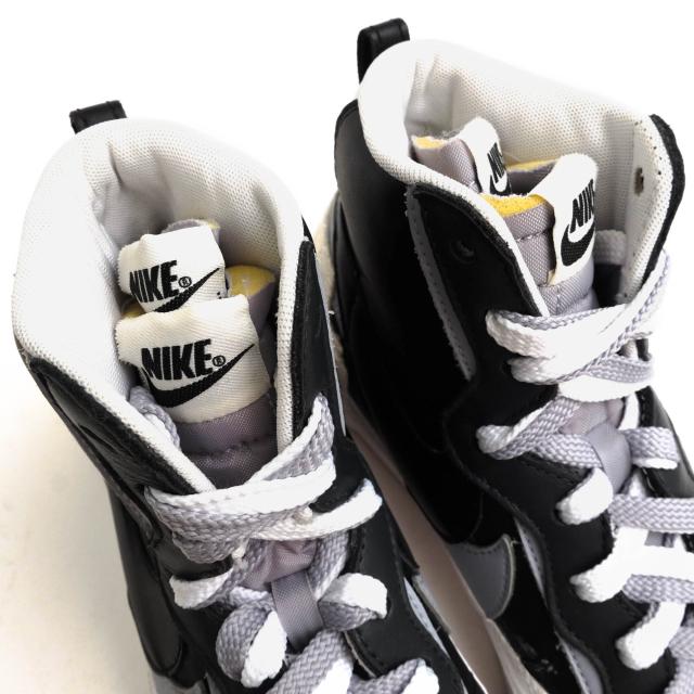 ○ナイキ NIKE sacai ハイカットスニーカー BV0072-002 Blazer Mid 