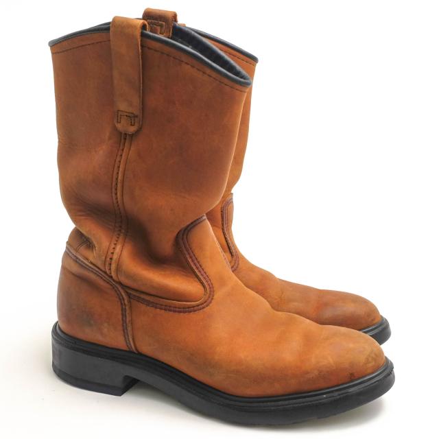 ○レッドウィング RED WING ヌバックレザー 牛革 ペコスブーツ