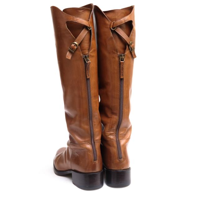 ○サルトル SARTORE ダブルバックベルト 乗馬ブーツ ロングブーツ