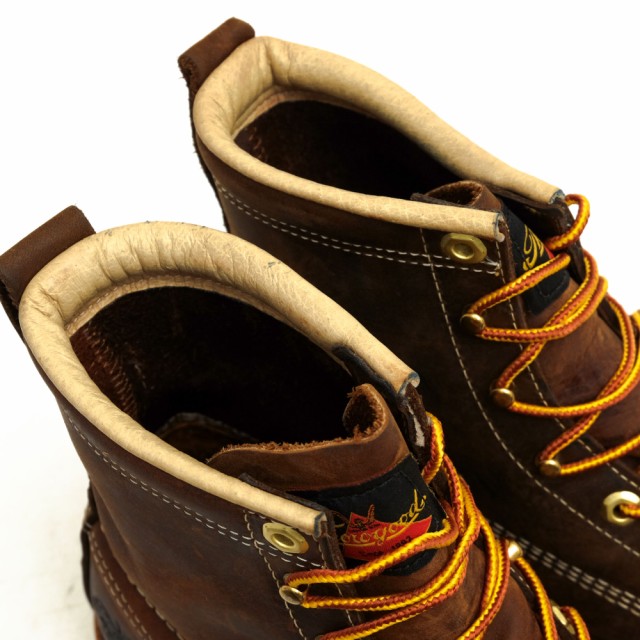 ○ソログッド THOROGOOD オイルアップレザー 天然皮革 ワークブーツ 814-4203 6inch MOC TOE BOOTS  Vibramソール モックトゥ グッ 中古｜au PAY マーケット