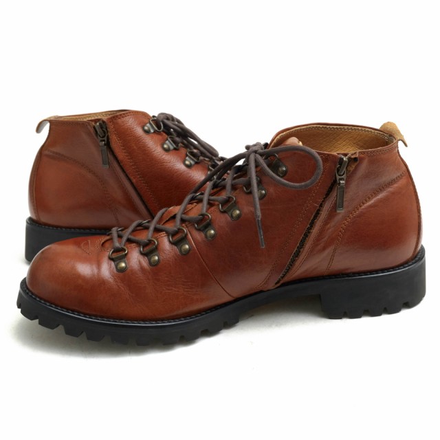 ○パドローネ PADRONE クロム鞣し牛革 サイドジップブーツ SHORT TREKKING BOOTS with SIDE ZIP Vibramソール  メンズ 【中古】 中古の通販はau PAY マーケット - ブランディング | au PAY マーケット－通販サイト