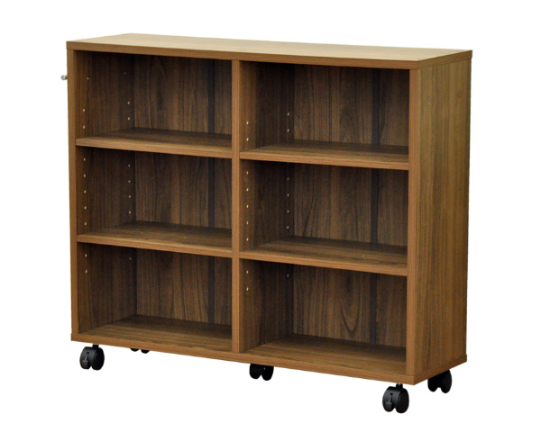 取寄品 収納ワゴン 2列3段 文庫本ラック 可動棚タイプ キャスター付き 約幅79cm 押し入れ収納 オープンラック シェルフ コミックラック 薄型 即納 Centrodeladultomayor Com Uy