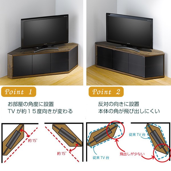 定番限定SALE テレビ台 ローボード 木目調 スモークガラス ラシーヌロジック 約幅115cm ( テレビボード TV台 TVボード コーナー置き リビング収納 ガの通販はau PAY マーケット - インテリアパレット|商品ロ 人気SALE新作登場