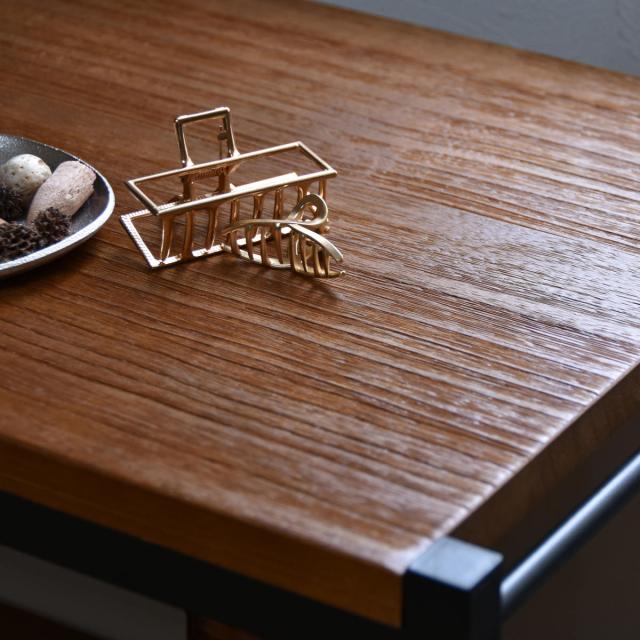 オープンラック 5段 ヴィンテージ調 天然木棚板 幅90cm