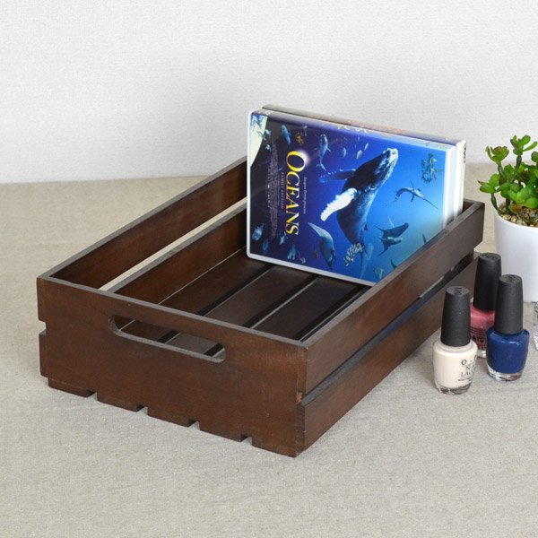 小物収納 チェリーウッド ダイスボックス M 31×23cm （ 収納