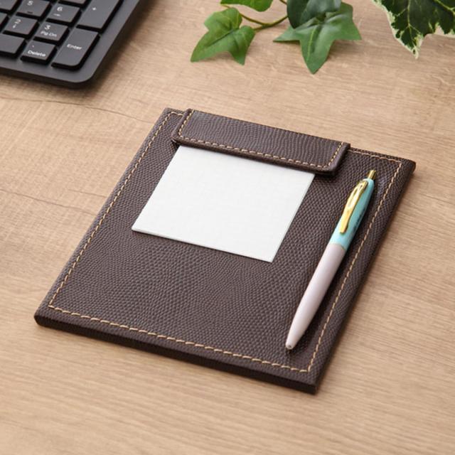 SOMESメモバッドホルダー Perfect Fit Shield Wallets Black Leather Pocket Notepad