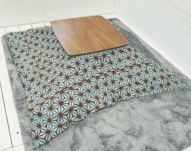 こたつ布団カバー 170×170cm 正方形 あさつなぎ 綿100％ 日本製 （ カバー こたつ布団 こたつカバー コタツカバー こたつ掛布団カバー 洗える 和モダン 和風 和柄 ） こたつ布団カバー 170×170cm 正方形 あさつなぎ 綿100％ 日本製