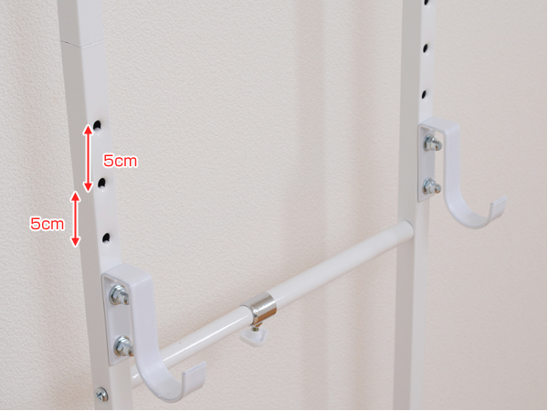 突っ張り 自転車ラック 幅31.5〜46.5cm 2段 スチール製 （ 自転車収納 室内 サイクル スタンド 2台用 サイクルハンガー バイクタワー 壁掛け 突張り 自転車ハンガー 自転車 ディスプレイ バイクハンガー ロードバイク ）