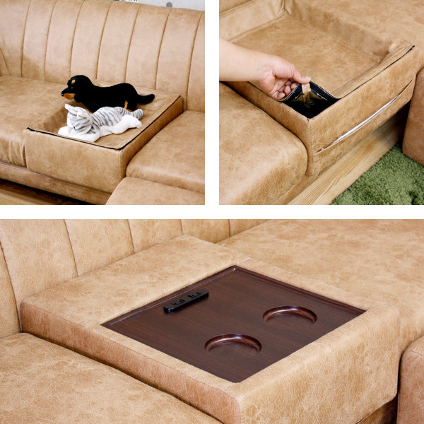 ソファベッド ベッド 収納付き モダンデコ 2人掛け オットマン