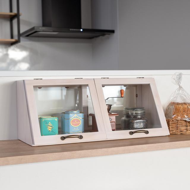 ガラスケース 幅60cm 1段 カウンター上収納 ラック （ ブレッドケース