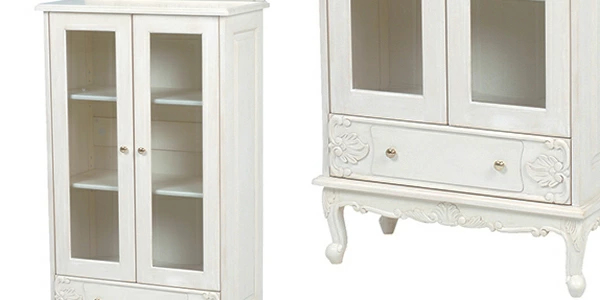 ヴィオレッタシリーズ ガラスキャビネット インテリア 家具 姫系