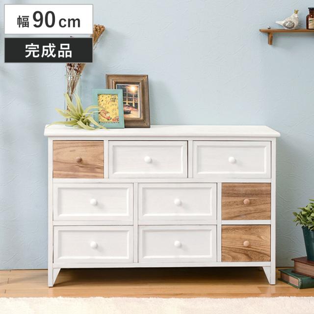 チェスト 幅85cm 4段 完成品 天然木 桐製 （ 収納 背面化粧