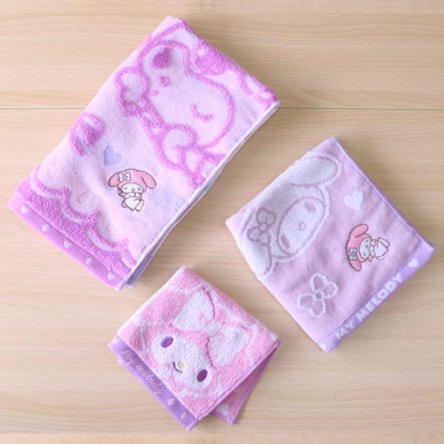 5点目100円♡新作♡新品♡マイメロちゃんタオルハンカチ＆クロミレディース靴下 ミニタオル マイメロ 25×25cm マイメロディ&クロミ ドリーミング