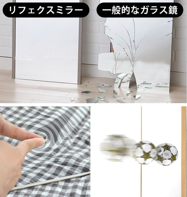 限定品新品 割れない鏡 全身 姿見 鏡 防災ミラー 全身鏡 の通販はau PAY マーケット - リビングート|商品ロットナン リフェクス フィルムミラー 姿見 サイズオーダー 2辺フチ付 幅31〜40cm 高さ131〜160cm ( 安い高評価
