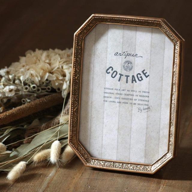 フォトフレーム 八角フォトフレーム L （ フォトスタンド 写真立て