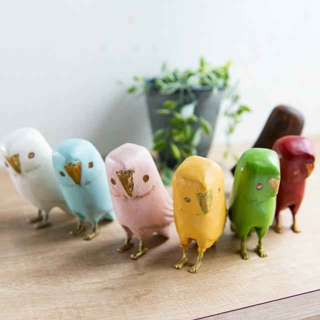 アンティーク鳥カゴオブジェ フクロウオブジェ付 undercover