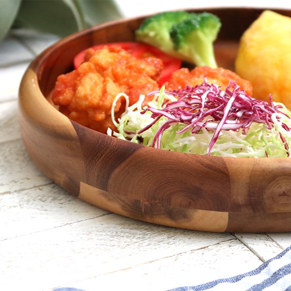 プレート 27cm カフェ ボウルプレート 皿 食器 木製食器 天然木 プレート 27cm カフェ ボウルプレート 皿 食器 木製食器 天然木