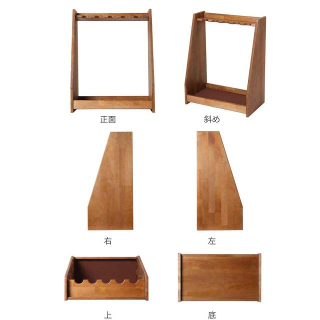 ゴルフクラブスタンド 天然木 ディスプレイラック 幅47cm （ ゴルフ