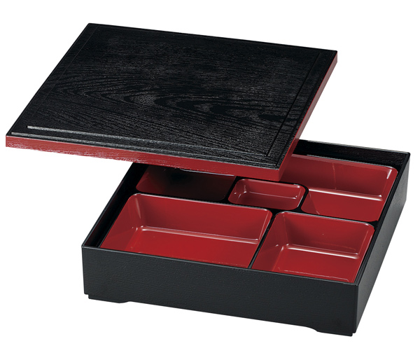 【新品・未使用】 松花堂 弁当箱　５個セット お弁当箱 8.5DLX松花堂 2800ml （ お重 ファミリーランチ