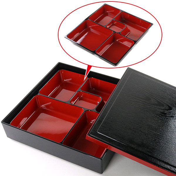 【新品・未使用】 松花堂 弁当箱　５個セット お弁当箱 8.5DLX松花堂 2800ml （ お重 ファミリーランチ