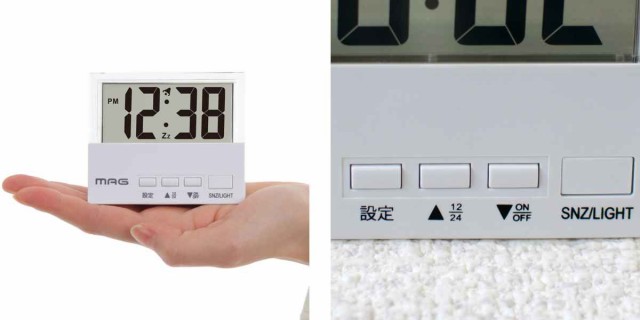 時計 MAG 目覚まし クリアタイム デジタル （ 目覚まし時計