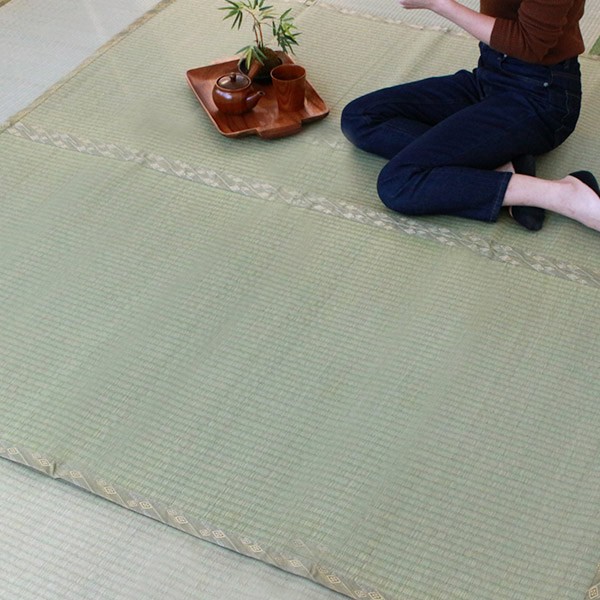 数量限定定番 ラグ い草 上敷き 大嶋 江戸間四方縁 8帖 ( い草ラグ い草マット い草カーペット 日焼けしにくい 変色 抑える 耐久性 長持ち 畳 いぐさ の通販はau PAY マーケット - リビングート|商品ロット 品質保証新作