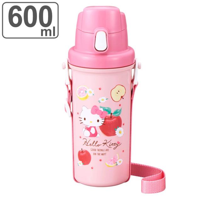 水筒 ストロー付水筒 ハローキティフルーツ 450ml （ キティ ストロー