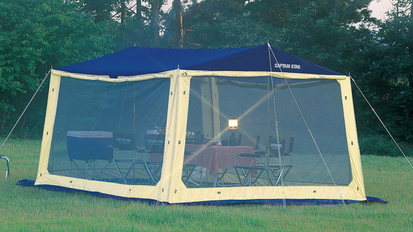 シェード レニアス メッシュタープセット 3.1m×3.3ｍ キャリーバッグ付 防水 （ キャプテンスタッグ 大型 テント CAPTAIN STAG アウトドア レジャー キャンプ用品 蚊帳 ）