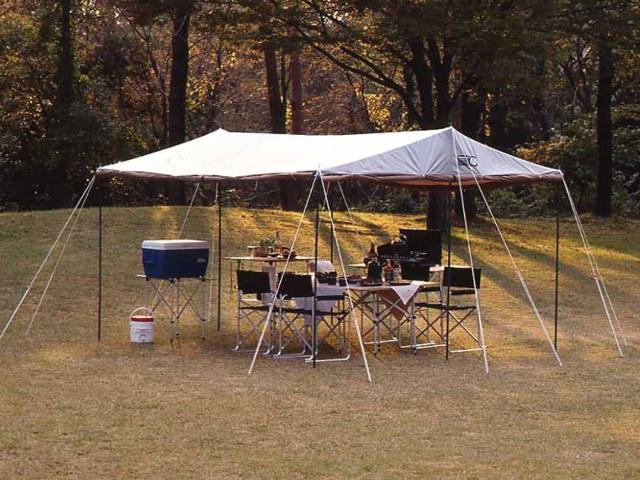 シェード ラニー メッシュタープテント 3.5m×3.8m キャリーバッグ付 UVカット 防水 （ キャプテンスタッグ 大型 テント CAPTAIN STAG アウトドア レジャー キャンプ用品 紫外線カット ）