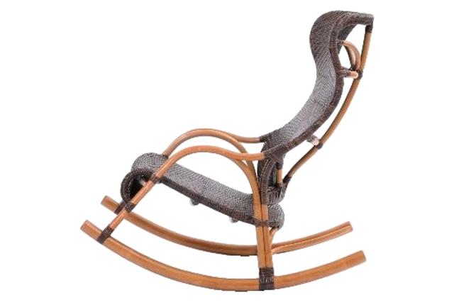 ヤマカワラタン　高級　ロッキングチェア 籐 ロッキングチェア ラタン家具 WAHOO 座面高42cm （ 椅子