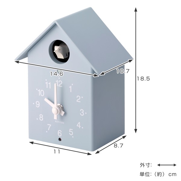 鳩時計 ふいごカッコー 置き時計 掛け時計夜間停止機能 北欧 おしゃれ