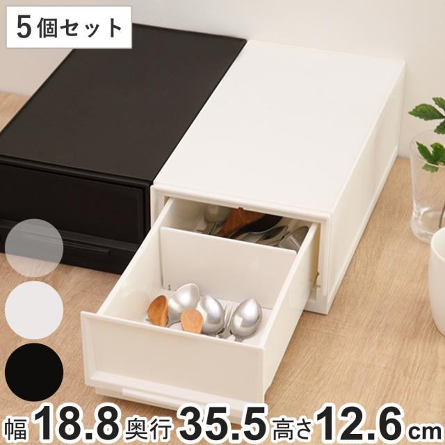 収納ケース ナチュラ クリアモジュール スリムS 幅18.8×奥行35.5×高さ