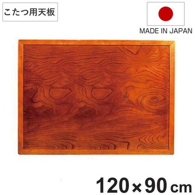 こたつ用天板 幅85cm 正方形 木製 ケヤキ突板 両面仕上 日本製 （ 座卓