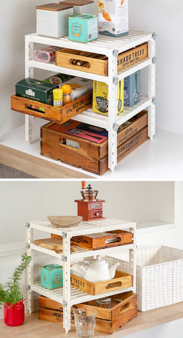 キッチン収納・ラック kiri キッチン収納 シンク下ラック コンロ下フリーラック 3段