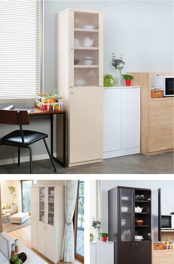 リアルサープラス オーダー食器棚 深型 フレーム扉付 強化棚板タイプ 幅30 44cm 奥行46cm オーダー 食器棚 カップボード キッチン ボード キッチン 収納 Saleセール Www Tiengineer Com