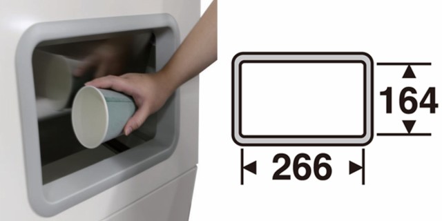 屋外用ゴミ箱 業務用ダストボックス 67L オフホワイト色 ニートST