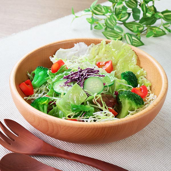 ボウル 23cm L サラダボウル 木製 皿 食器 洋食器 天然木 ビーチ