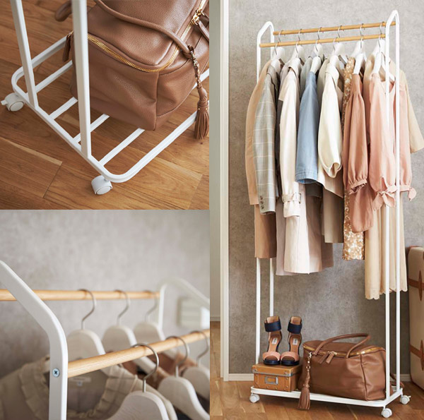 最安値に挑戦 コートハンガー タワー Tower 山崎実業 木製バー 2段 台座付き キャスター付き スリム スチール製 送料無料 ハンガーラック 人気ショップが最安値挑戦 Bayounyc Com