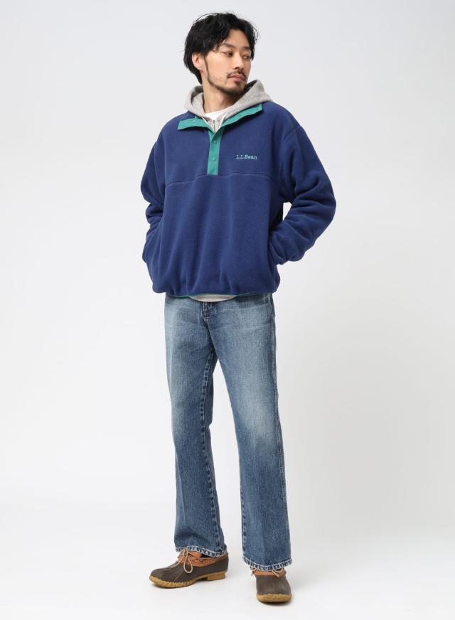 L.L.Bean（エルエルビーン）Beans Classic Snap Fleece II Pullover Adults（ビーンズ クラシック スナップフリース ツー プルオーバー アダルツ）フリース 90年代 アーカイブ メンズ レディース ユニセックス